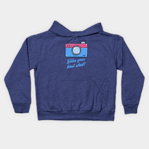 Cute Photography Kids Hoodie by karutees